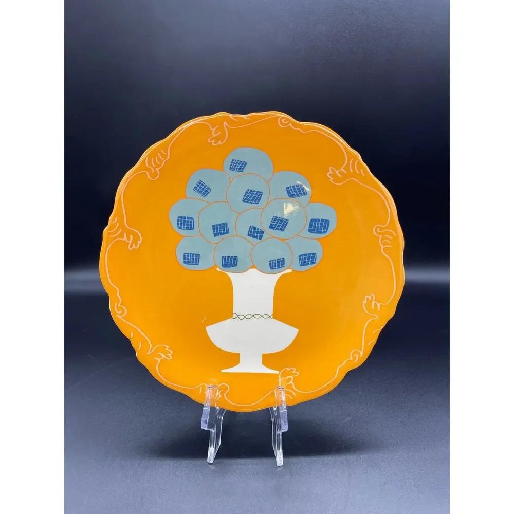 Creative Co-op Set of 3 Salad Plates 9